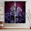Jujutsu Kaisen Curtain Tulle for Living Room Decoration Youth Room Curtains Blackout Kitchen Curtains 2 Pcs Set Blind Tentacles