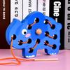 Children'S Wooden Animal Rope Game Early Education Animal Fine Movement Threading Board Educational Toy