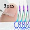 3pcs Precision Stainless Steel Scissors Dead Skin Scissors Multi Functional Beauty Tool with Easy-to-Grip Handle and Sharp Tip