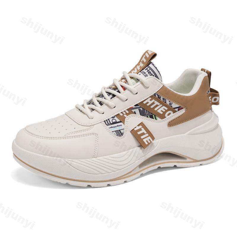 Spring Men Low Top Thick Soled 2026 New Casual Sport Shoes Breathable Height Increasing Lightweight Comfortable Chunky sneakers
