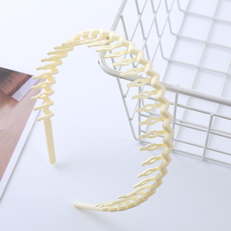 Bandeau Denté Antidérapant pour Femmes Coréennes et Organisateur de Frange