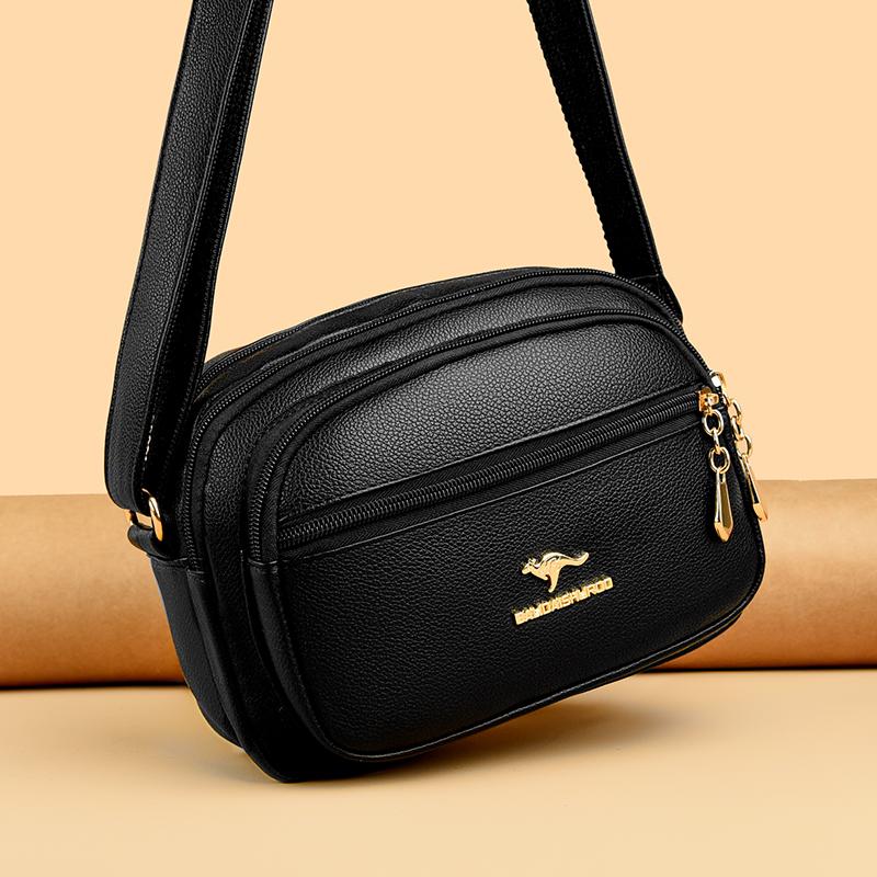Jednoduchá a módní taška přes rameno pro ženy, Retro crossbody taška, Taška přes rameno s více přihrádkami vhodná pro každodenní použití, Nakupování, Dojíždění
