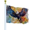 1pc, Multi-Size Patriotic Eagle Flag - Eagle Soaring, Suitable for Farmhouse, Corridor, Or Outdoor Decor, Outdoor Decor Item | Eagle Design | Durable