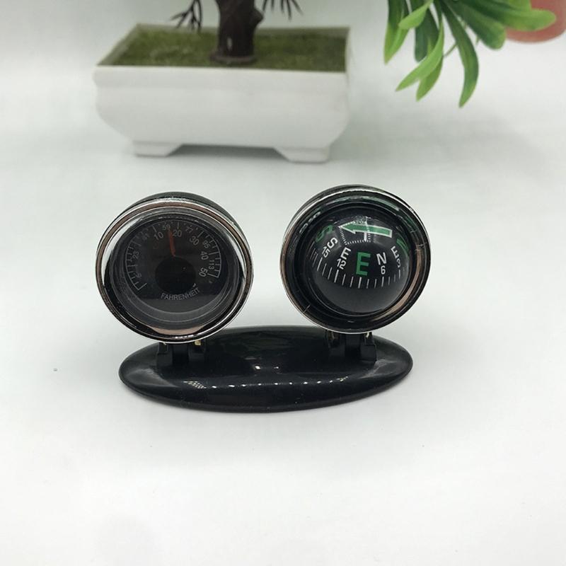 Multifunctional Car Guide Ball Compasses With Thermometers Direction For Dashboard Decoration In Trucks And 4x4 Vehicles