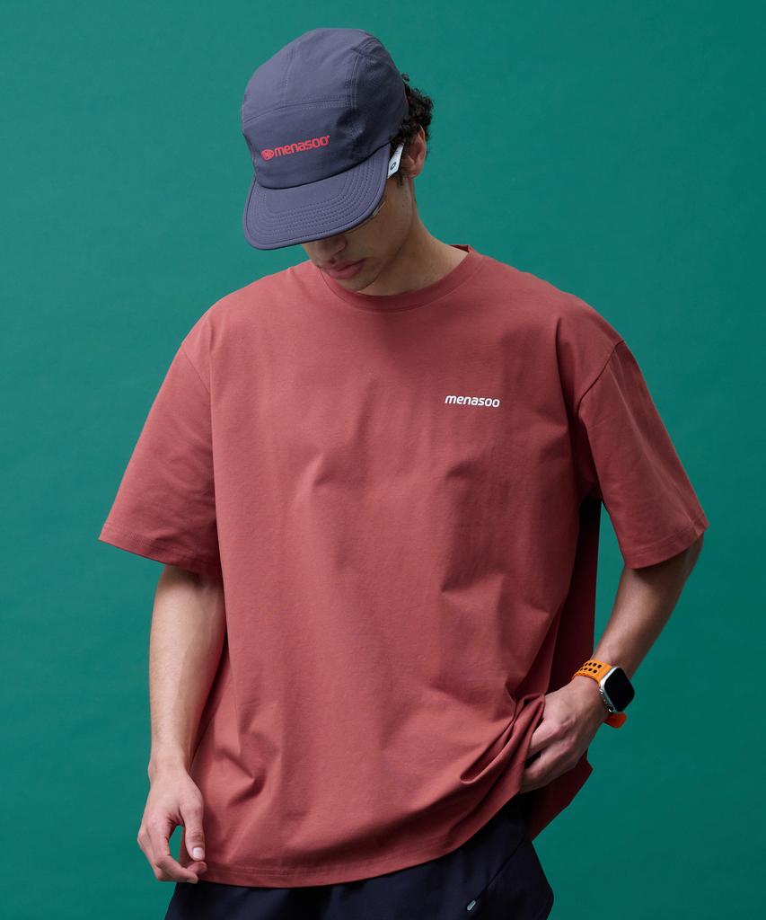 Minasu Unisex Symbol Sorona Basic T Shirt_Brick