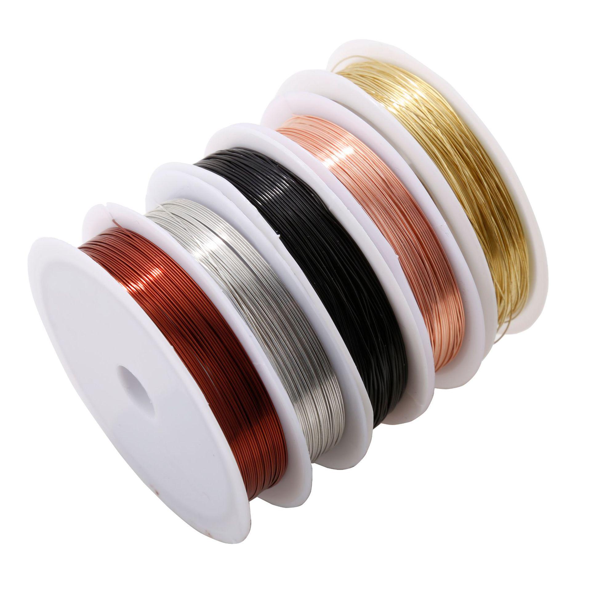 

Набір мідного дроту для виготовлення ювелірних виробів своїми руками: 0.4мм та 0.5мм Електроплатований Бісерний Дріт