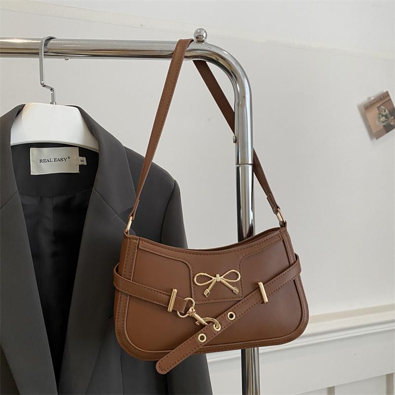 Pu Leather Womens Vintage French Style Small Crossbody Bag For Daily Use