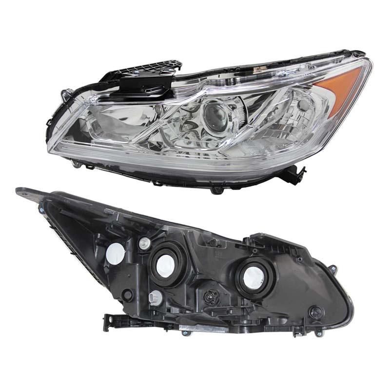 Compatible with 2016-17 Honda Accord (US) Halogen Headlights, Semi-Assembly.