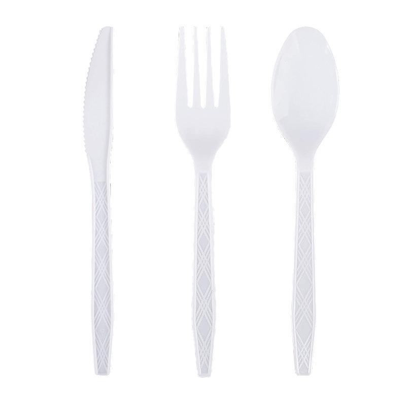 Disposable Knife Fork Spoon Cutlery Set Pink Blue Disposable Tableware Birthday Party Decorations Wedding Baby Shower Supplies