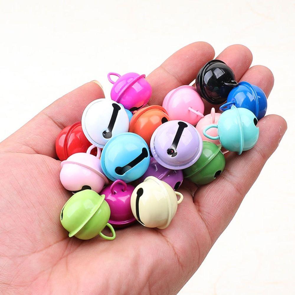 4Pcs Candy Colors Pet Colorful Bell Accessory DIY Keychain Pendants Accessories Metal Bells  Pet