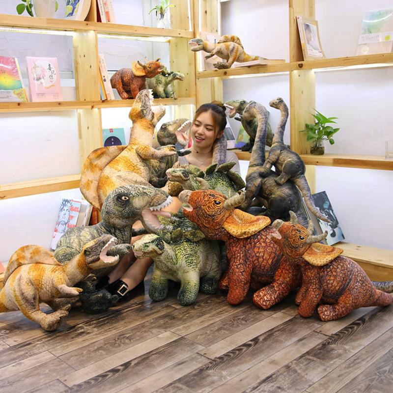 Non-Toxic Simulation Dinosaur Plush Toy Lifelike Earthquake Dragon Tyrannosaurus Rex Dolls Soft Stuffed Animals Kids Children Birthday Gift
