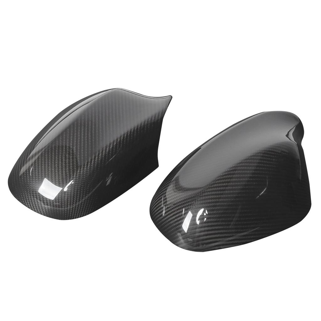 2 Stück Rückspiegelabdeckung Aufsatz Carbonfaser Kappe Ersatz für 3er E90 LCI 2009 2012