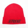Used Supreme Supreme Logo Acrylic Beanie Hat Red/Black M10-k092