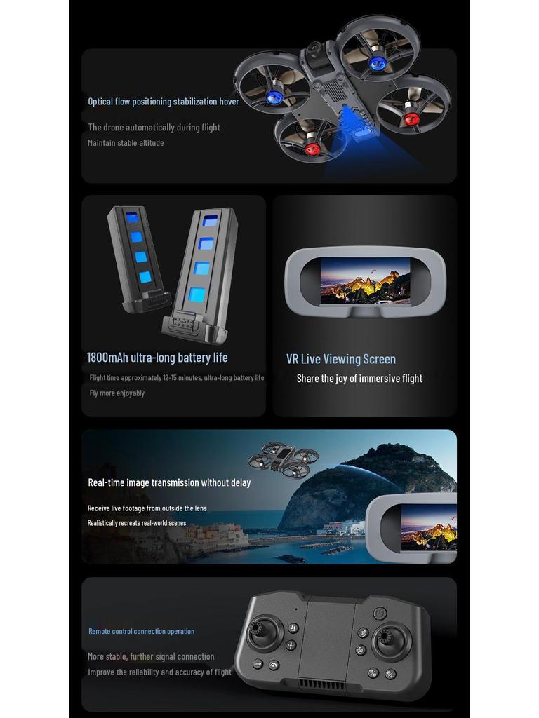 X226VR Dual Image Transmission Racing Drone with Brushless Motor and HD Aerial Photography