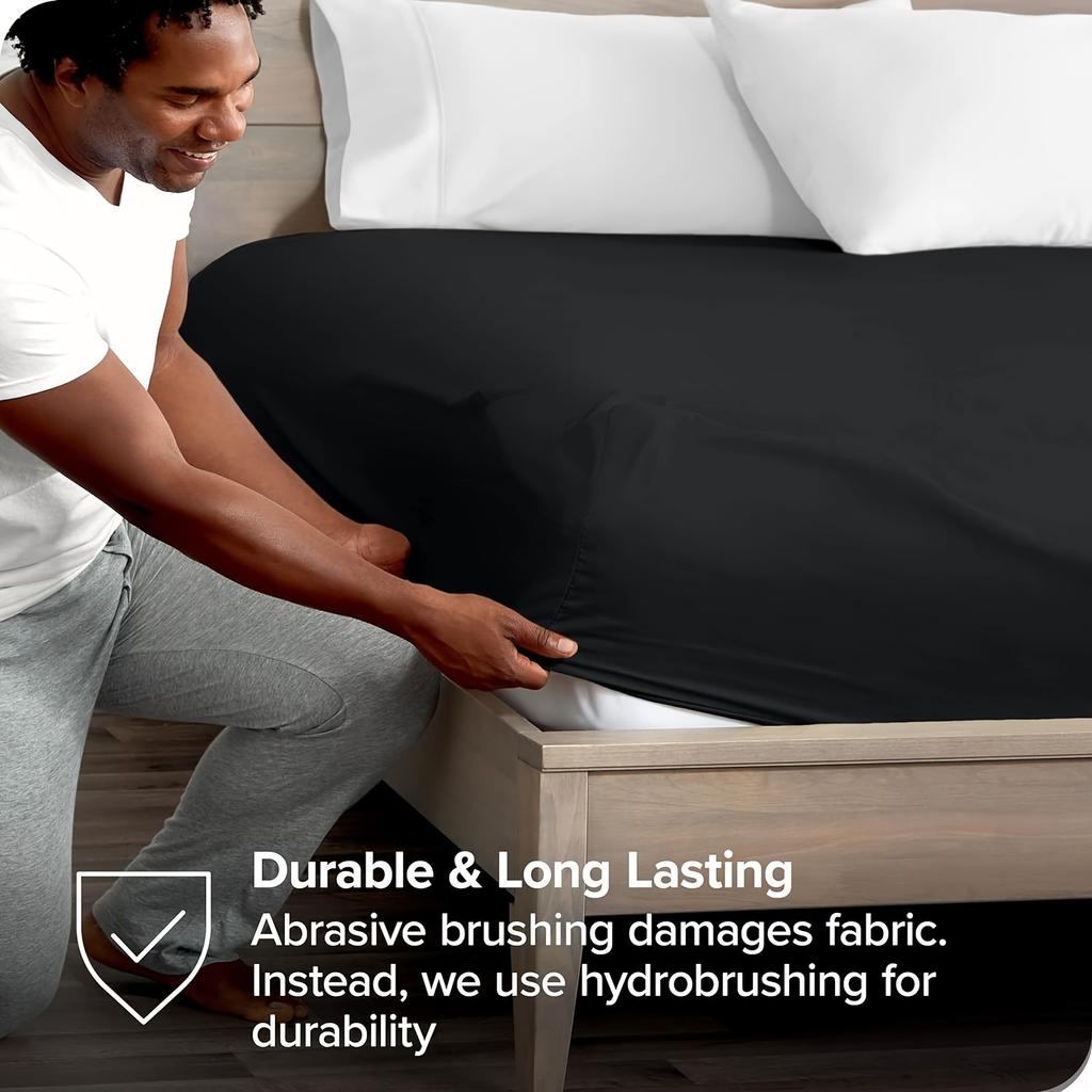 2025 Solid Color Bed Fitted Sheet Waterproof Bedcover Bed Sheet 1pc Mattress Cover Soft Comfortable Fitted Sheet Washable Durable Mattress Protector