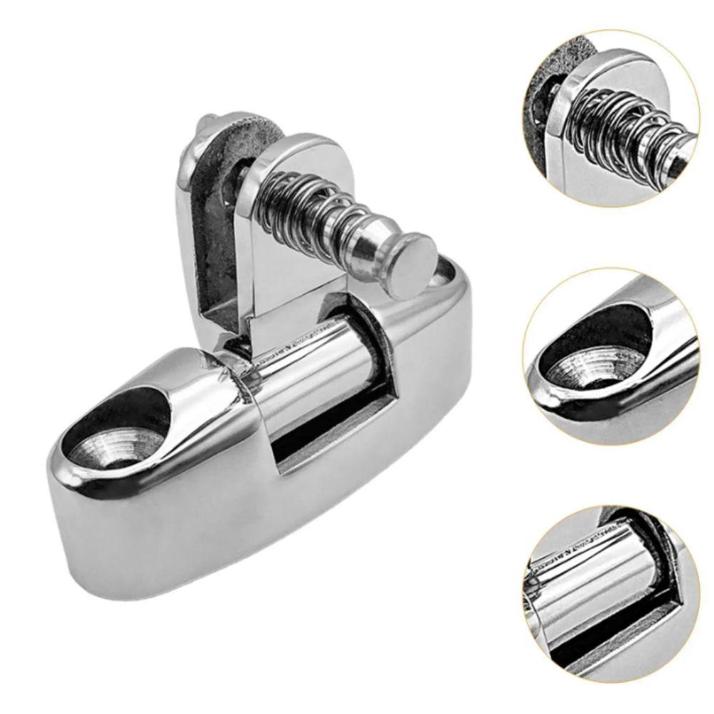 Heavy Duty Deck Hinge Mirror Polish Canopy Awning Hardware Universal Bimini Top Hardware Pontoon