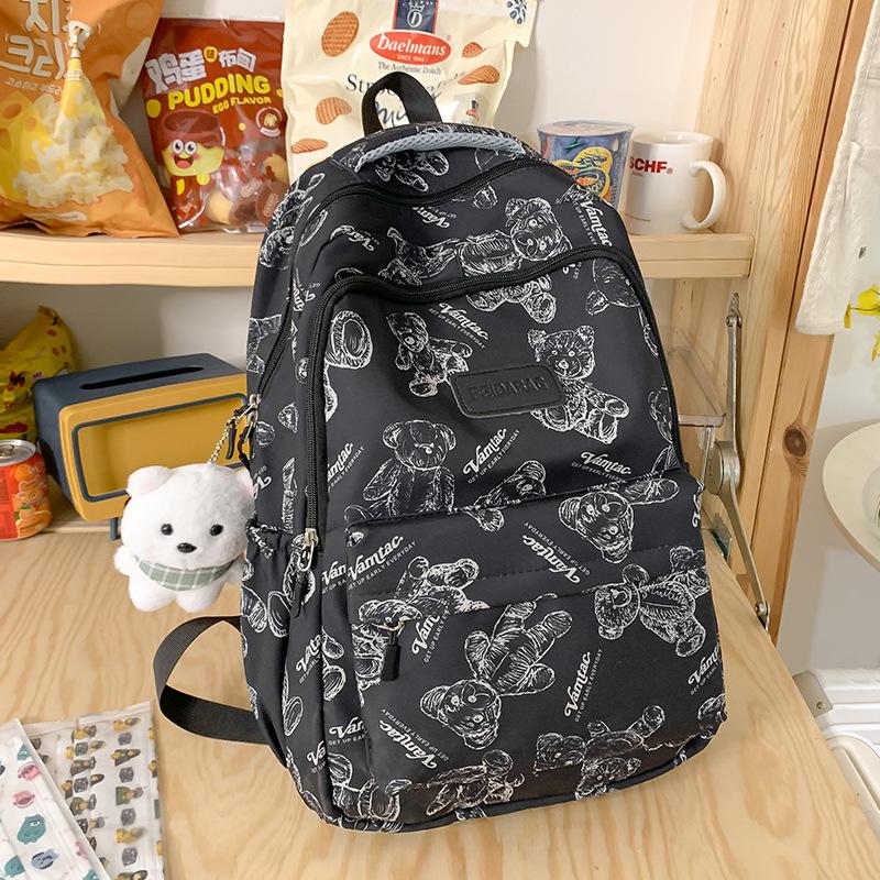 Schoolbag for Children Elementary School Students Cute Bear Middle School Students Girls Backpack