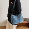 Casual Denim Crossbody Bag Women's Lightweight Commuter Shoulder Bag Fashionable New Style Versatile Korean Design