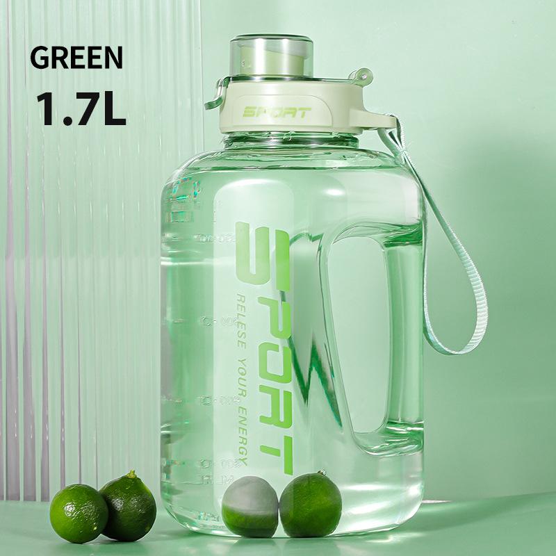 12L17L25L Large Volume Water Bottle Big Belly Cup Sports Water Bottle Ton Ton Bucket Student Handy Plastic Space Cup