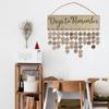 Wooden Holiday & Birthday Calendar Hanging Tags