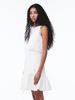 Gijun Sheer Layered Mini Dress Off-White
