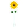 Yellow Iron Sunflower Windmill Outdoor Garden Decor Yard Landscape Ornament