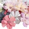 20PCS DIY Flower Patch Fabric Exquisite Silk Flower Flower Applique  Hair Clips Decor