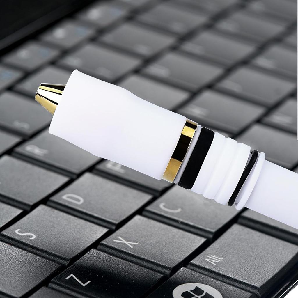Pen Spinning Pens Menowa Non Slip Mod, Medium Weight Handmade Fidget Spin Pen for Beginner and Intermediate, White