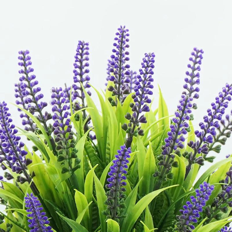 Lavender Artificial Flower Pot Artificial Bonsai Interior Decorations Suitable for Home Office Living Room Decoration