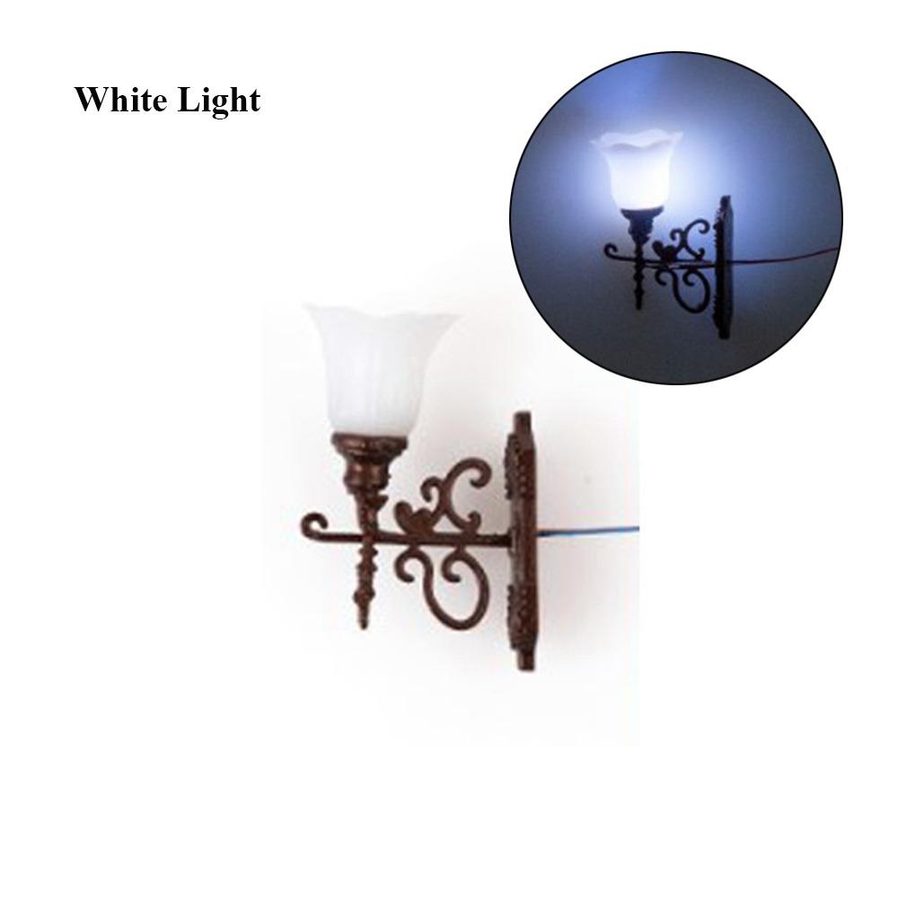 

Материал ABS металл белый/теплый свет модель 1.7*2.5 см сад двор светодиодный светильник кукольный домик настенный светильник White Light Bronze