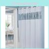 Customizable Polyester Shower Curtain With Lighttransmitting Fabric And Punched Grommets For Hotels