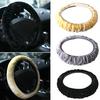 Soft Short Plush Car Steering Wheel Cover Autumn Winter Driver Driving Accessory