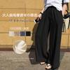ZeoYoee Wide Leg Gaucho Long Elastic High Solid Loose Plus Sizes Beautiful Perfect for Everyday and Autumn Women's Pants, Pants, Cotton-Linen