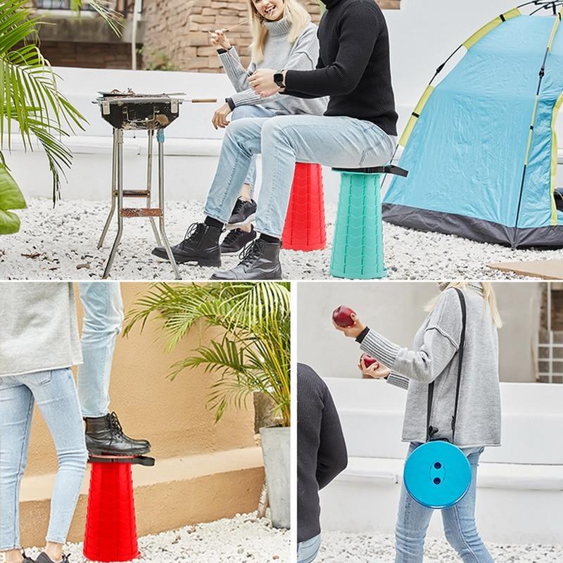 Retractable Stool Folding Chiar Stretching Home Camping Hiking Chair