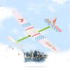 Hand Throw Educational Toys for Students Foam Plane Rubber Bands Power Aircraft Toy Flying Glider