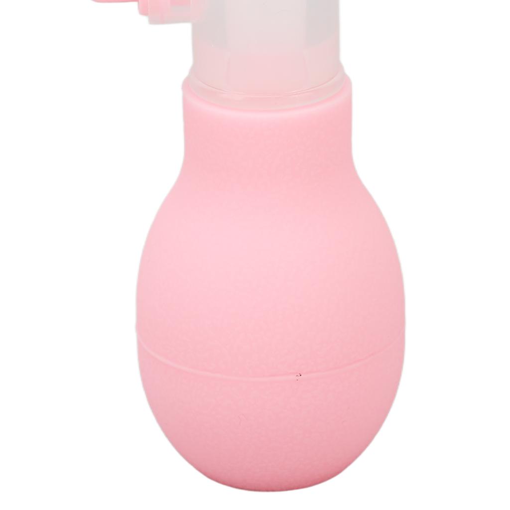 Infant Nasal Aspirator Nose Cleansing Soft Silicone Tip Manual Baby Nose Sucker with Tweezers