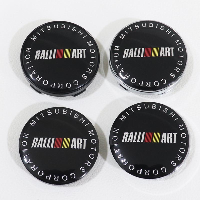 

4pcs 56mm 60mm 65mm 68mm Mitsubishi car emblem Wheel Center Hub Cap auto Rim refit dust-proof badge sticker styling accessories 60mm silver cap&Mitsubishi 4pcs