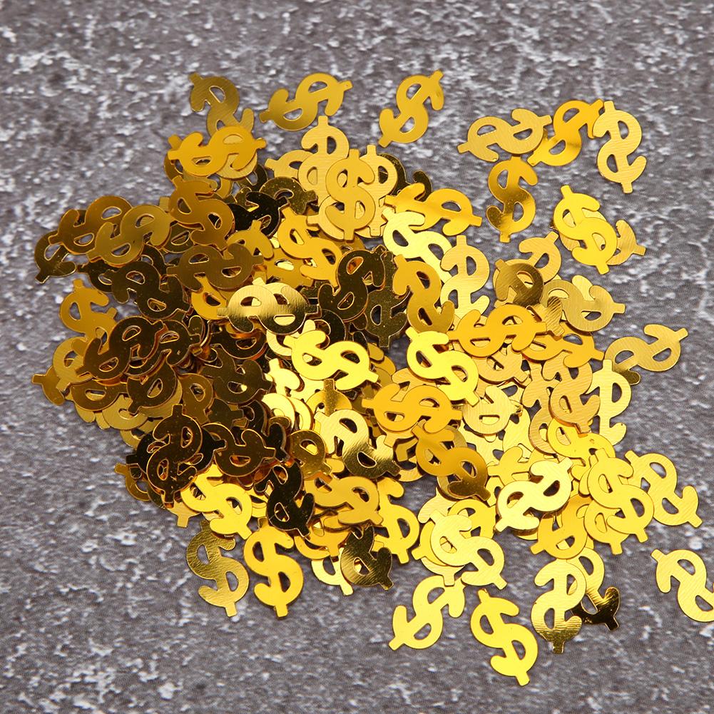 60g Dollar Sign Shaped Throwing Confetti Table Scatters Wedding Party Decorations