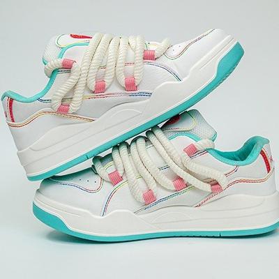 Nové jarní dámské boty Skate boty Sportovní a volnočasové Originální Niche design Módní párové boty do chleba pro ženy