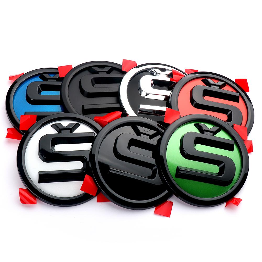 REOY4 80MM 90MM 100MM ABS Car Front Hood Badge Bonnet Tail Logo Sticker For Skoda Octavia Rapid Fabia Superb Kodiaq Scala Kamiq S Yeti