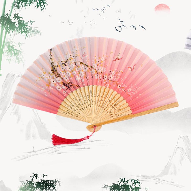 

Ancient Fan, Folding Fan, Male And Female Classical Dance Fan, Ancient Costume Performance Photography, Hanfu Prop, Handmade Folding Fan One Size
