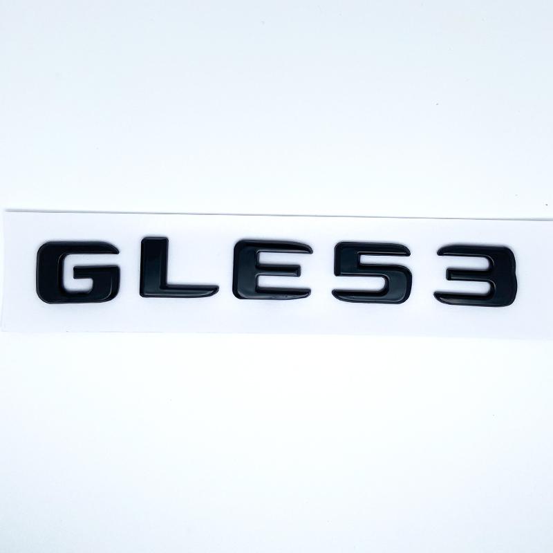 AAZB1 Buchstaben GLE43 GLE53 GLE63 GLE63S V8 Biturbo 4matic+ Emblem für Auto Seite Kofferraum Hinten W166 W167 Logo Aufkleber