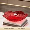 Light Luxury Transparent PET Petal Fruit Plate