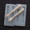 Flexible Resin Mold Small Ornament Molds Human Arm Shape Silicone Texture for Epoxy Crafts and Creative Wall Decorations