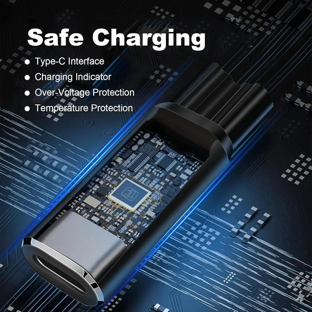15V HQ8505 Type-C Shaver Adapter Charging Converter for Philips Norelco One Blade Pro QP6520 QP6530 QP6510 Beard Trimmer