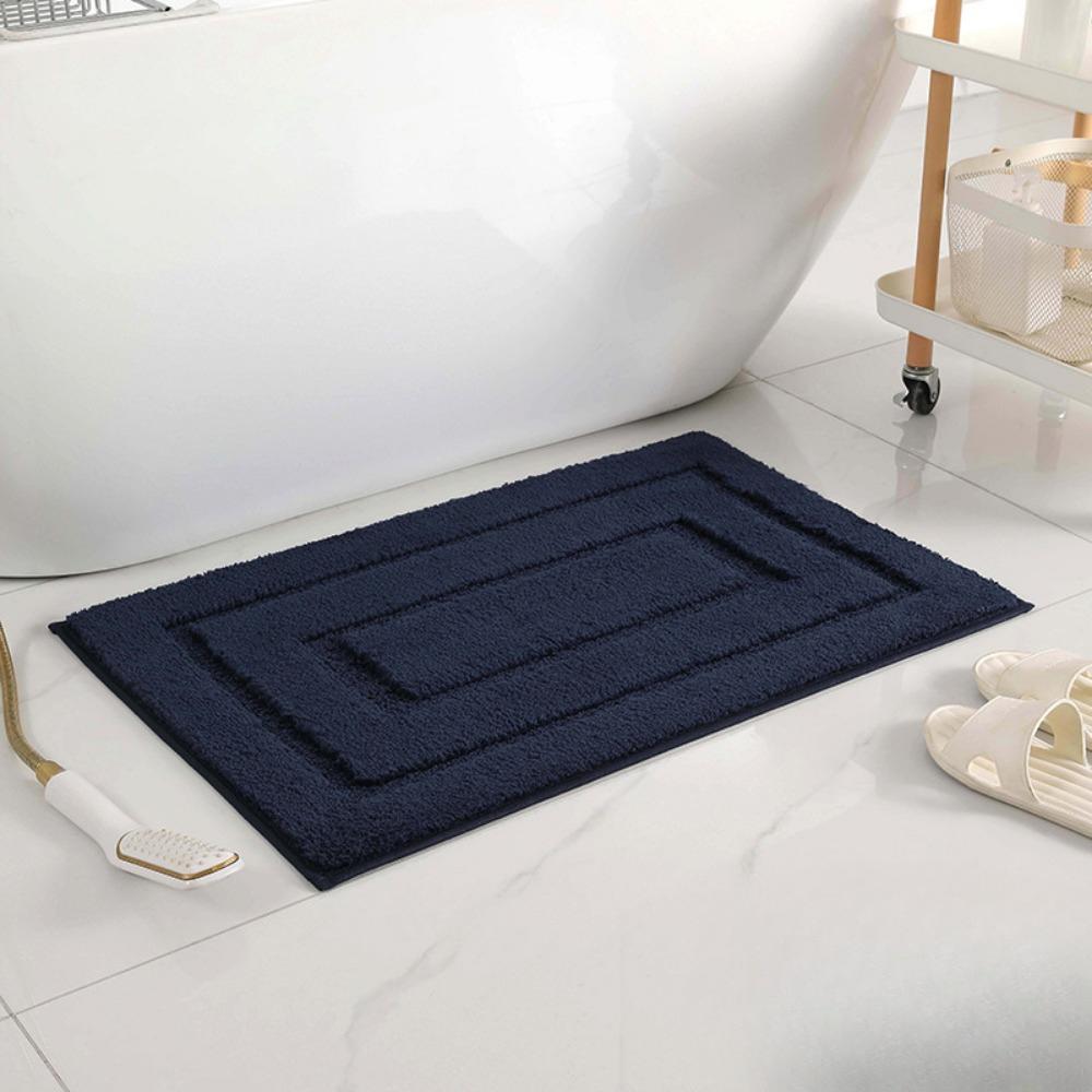 Circular Jacquard Bathroom Cashmere Thickening Mat Bath Non-slip Carpets In Wash Basin Bathtub  Floor Rug Shower Room Doormat Memory Foam 3D Pad