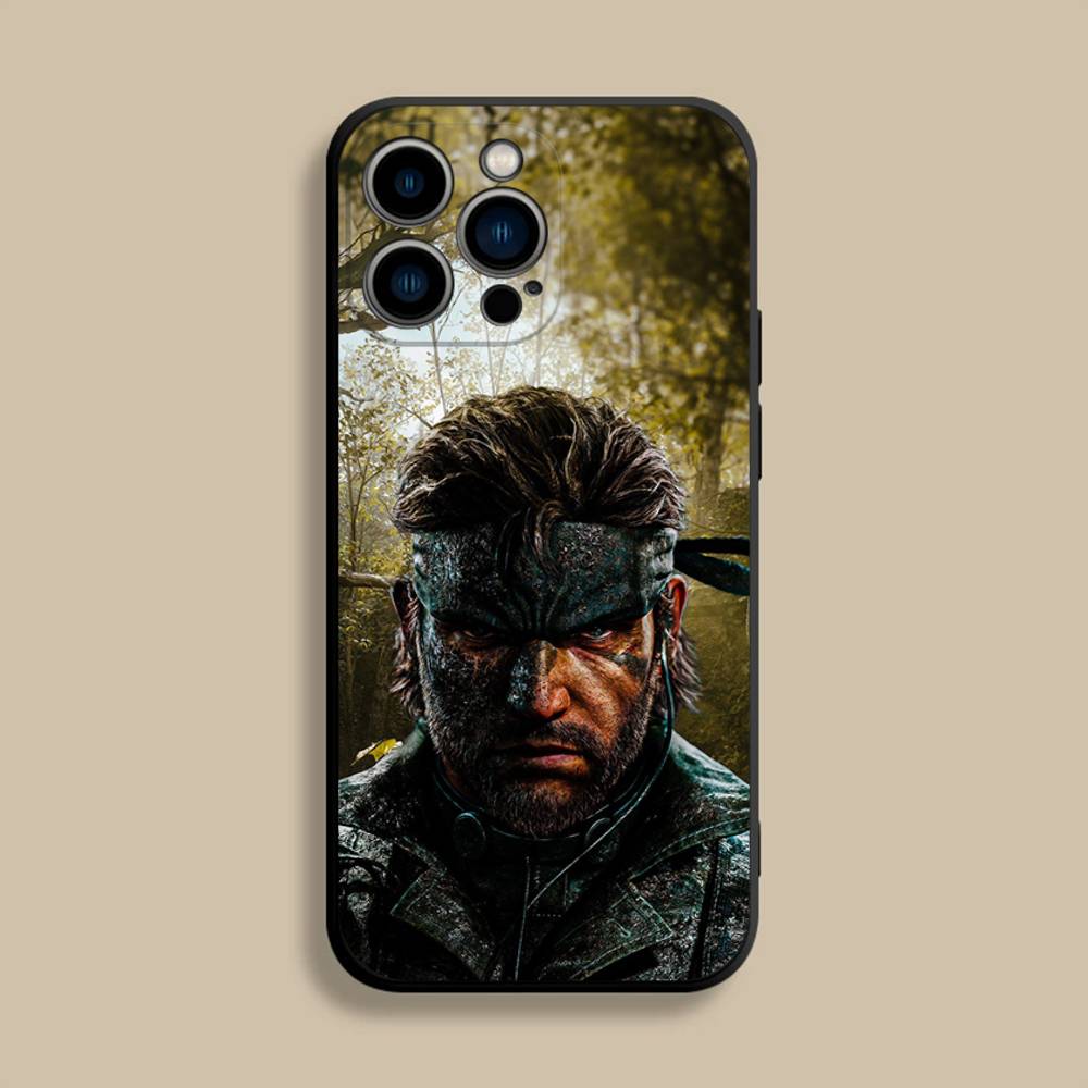 

Metal Gear Solid MGS Phone Case For iPhone 17,16,15,14,13,12,Pro,Max,Plus,E,SE4,Air,Mini Black Soft Cover iPhone15promax