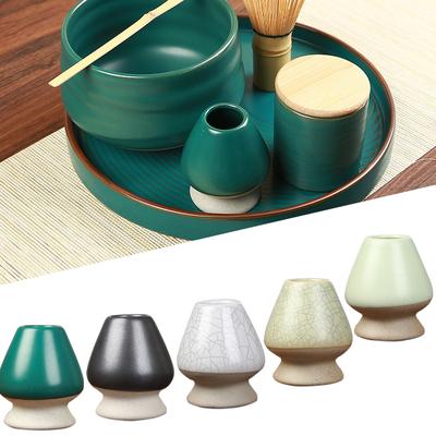 Japon Seramik Matcha Yeşil Çay Chasen Tutucu Çay seti aksesuarları Stand Kase Bambu Çırpıcı Öğütücü Fırçalar Çay Aletleri Tutucu