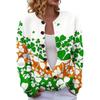 LXF-YK52 Crew Neck Cardigan St. Patrick's 3D Printed Sweater New Knitted European beautiful woman