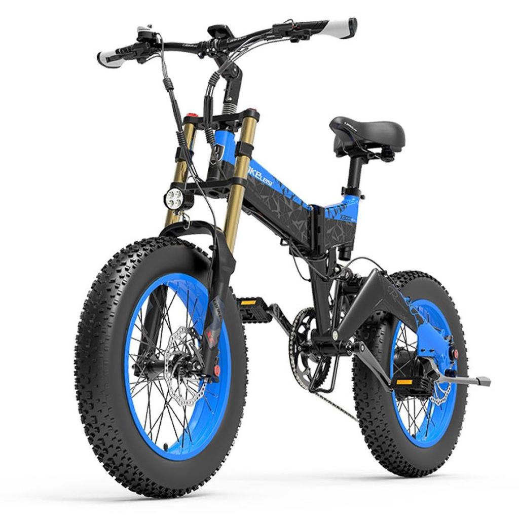 Elektrisches Fahrrad Lankeleisi 20" 1000W Motor Erwachsenen E-Bike 48V 17.5AH Vollfederung 7 Gänge Höchstgeschwindigkeit 40Km/h Zuladung 150Kg X3000 Plus